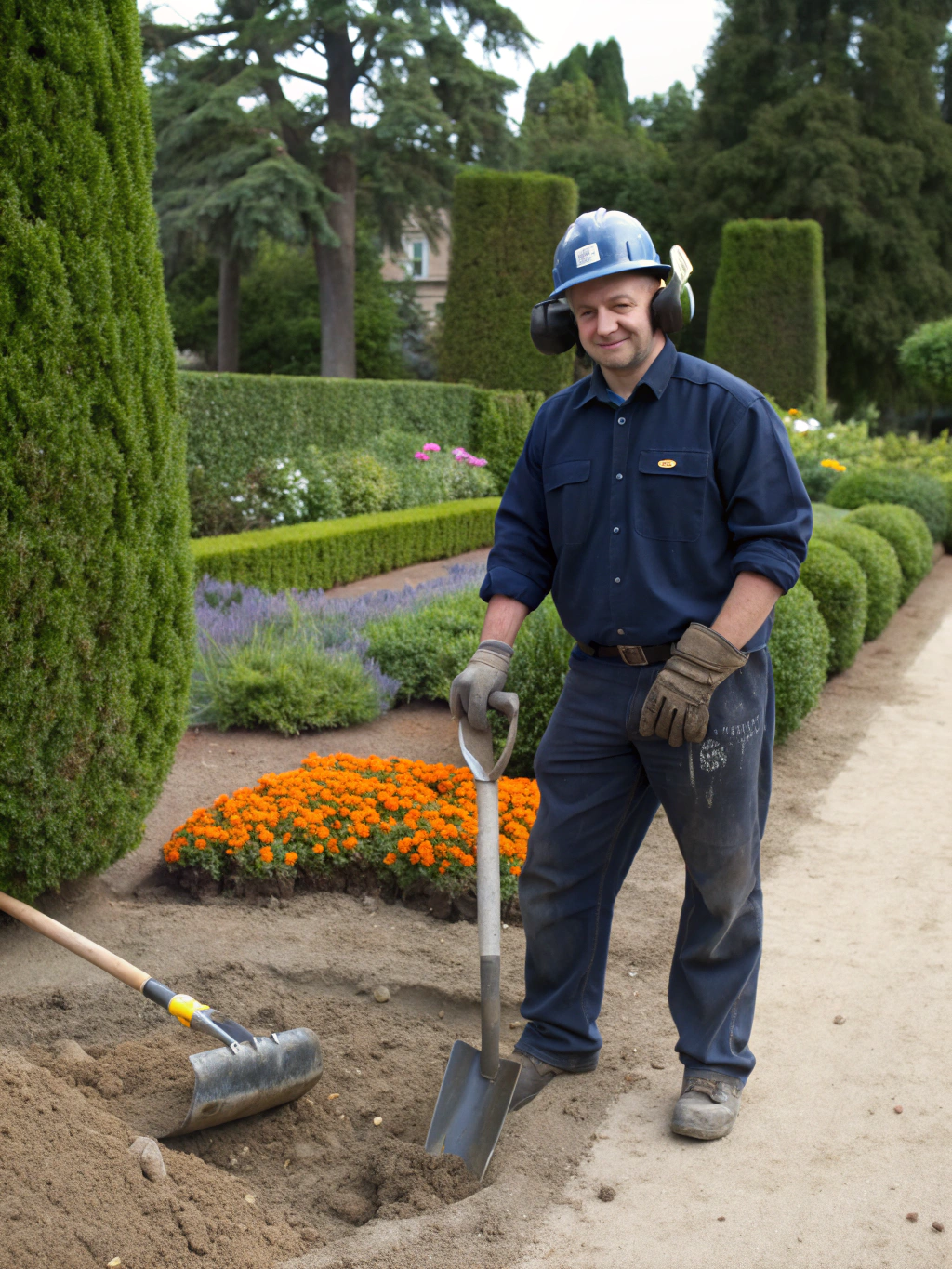 WE GROW™ Lawn Service LLC specialist inspecting lawn health