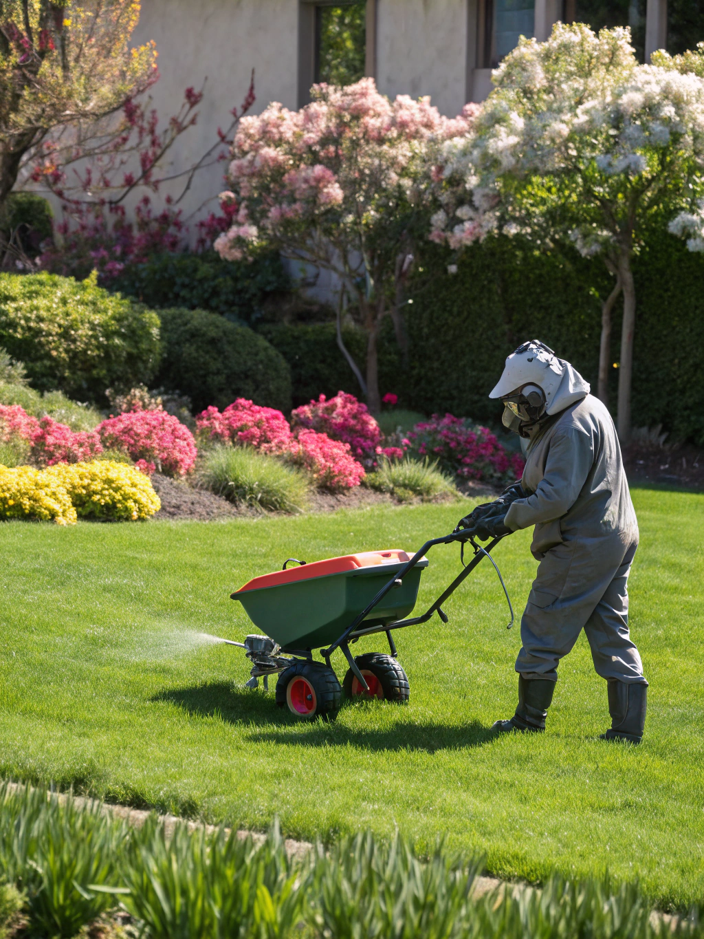 Fertilization professional lawn care service