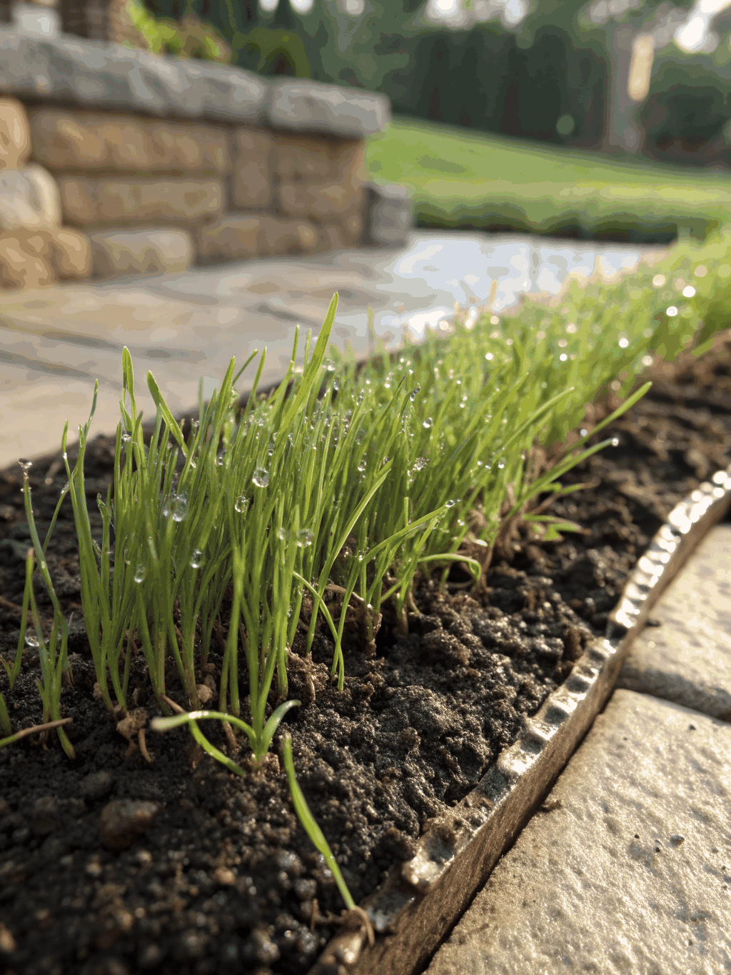 Overseeding professional lawn care service